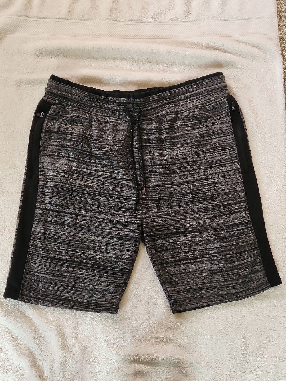 Brooklyn Cloth Mens Knit Black/Grey Shorts Size L